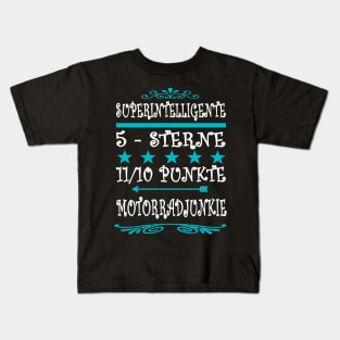 Motorradjunkie Intelligent Geschenk Lederjacke Kids T-Shirt
